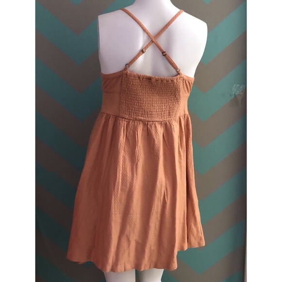 Roxy Women's SMALL Golden Lights Strappy Dress Summer beach - Picture 4 of 9